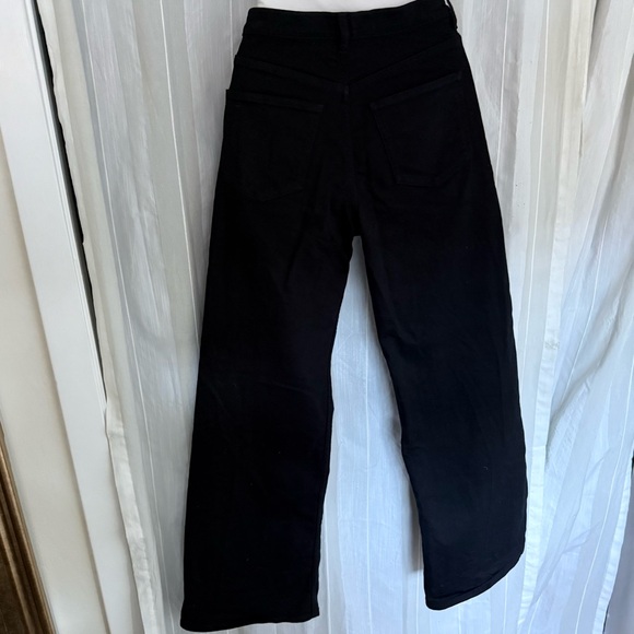COS Black Flare Pants Women’s Size 25 Tailored Wide Leg High Waist Minimalist - Picture 8 of 16